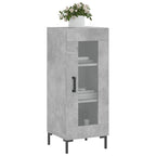 Sideboard Concrete Grey 34.5x34x90 cm Engineered Wood