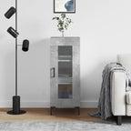 Sideboard Concrete Grey 34.5x34x90 cm Engineered Wood