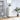 Sideboard White 34.5x34x90 cm Engineered Wood
