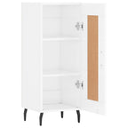 Sideboard High Gloss White 34.5x34x90 cm Engineered Wood