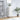 Sideboard High Gloss White 34.5x34x90 cm Engineered Wood