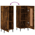 Sideboard Smoked Oak 34.5x34x90 cm Engineered Wood