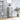 Sideboard Concrete Grey 34.5x34x90 cm Engineered Wood