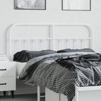 Metal Headboard White 140 cm