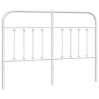 Metal Headboard White 150 cm