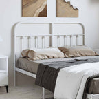 Metal Headboard White 150 cm