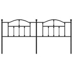 Metal Headboard Black 193 cm
