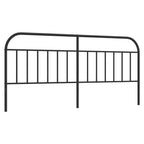 Metal Headboard Black 200 cm