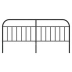 Metal Headboard Black 200 cm