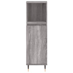 3 Piece Bathroom Cabinet Set Grey Sonoma Engineered Wood