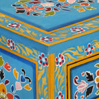 Sideboard Turquoise 55x30x76 cm Solid Wood Mango