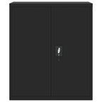 File Cabinet Black 90x40x105 cm Steel