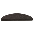 Stair Mats Self-adhesive 10 pcs Black 56x17x3 cm