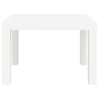 Garden Table White 59x47x40 cm PP