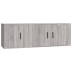 2 Piece TV Cabinet Set Grey Sonoma Engineered Wood