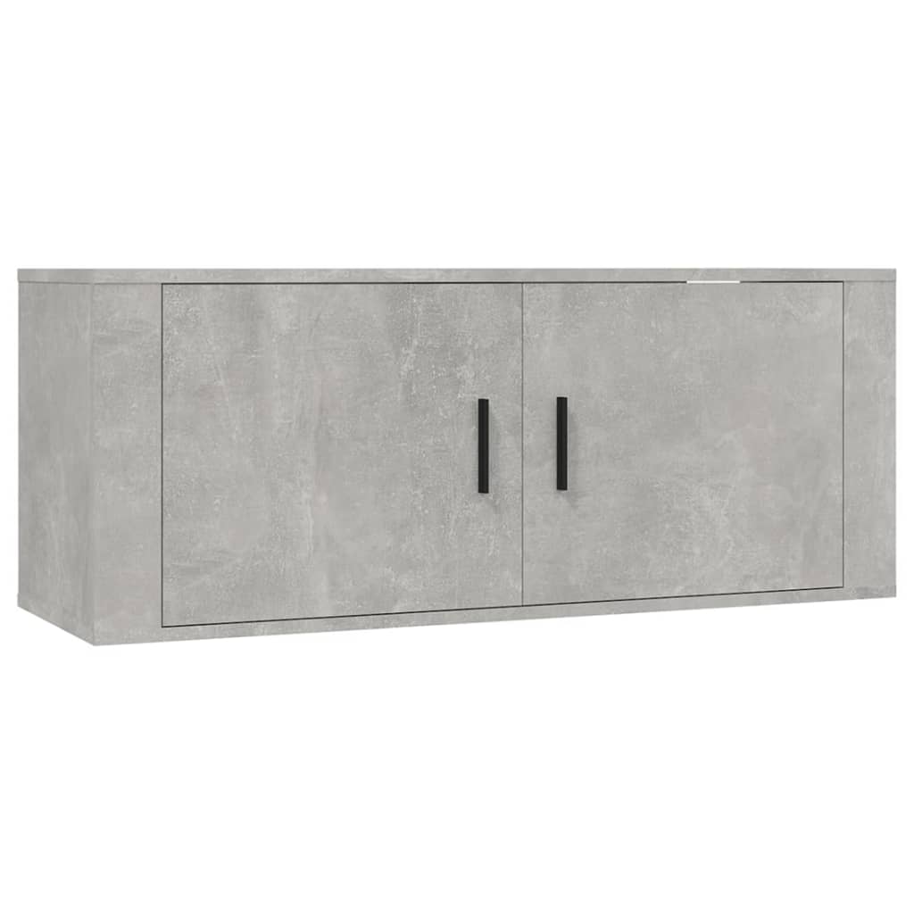 3 Piece TV Cabinet Set Concrete Grey Engineered Wood