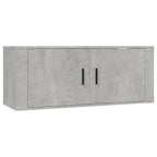3 Piece TV Cabinet Set Concrete Grey Engineered Wood