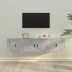 3 Piece TV Cabinet Set Concrete Grey Engineered Wood