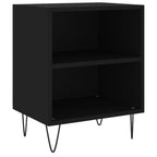 Bedside Cabinets 2 pcs Black 40x30x50 cm Engineered Wood