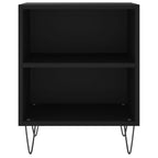 Bedside Cabinets 2 pcs Black 40x30x50 cm Engineered Wood