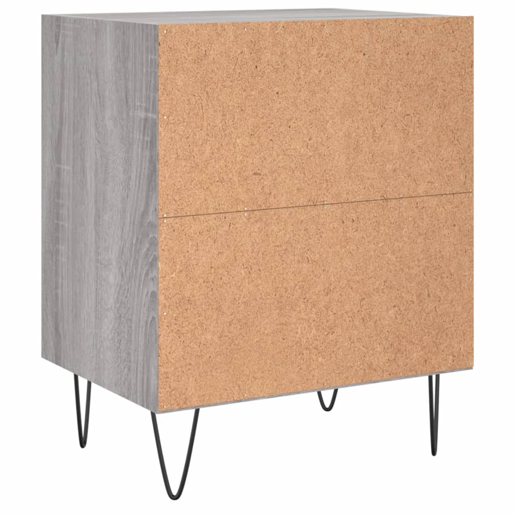 Bedside Cabinets 2 pcs Grey Sonoma 40x30x50 cm Engineered Wood