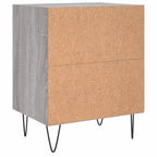 Bedside Cabinets 2 pcs Grey Sonoma 40x30x50 cm Engineered Wood