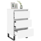 Bedside Cabinets 2 pcs White 40x35x69 cm Engineered Wood