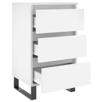 Bedside Cabinets 2 pcs White 40x35x69 cm Engineered Wood