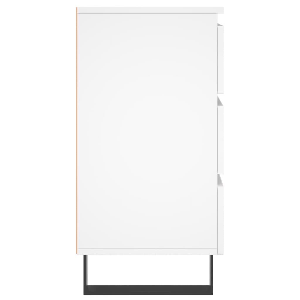 Bedside Cabinets 2 pcs White 40x35x69 cm Engineered Wood