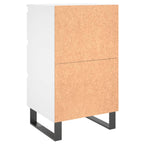Bedside Cabinets 2 pcs White 40x35x69 cm Engineered Wood