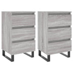 Bedside Cabinets 2 pcs Grey Sonoma 40x35x69 cm Engineered Wood