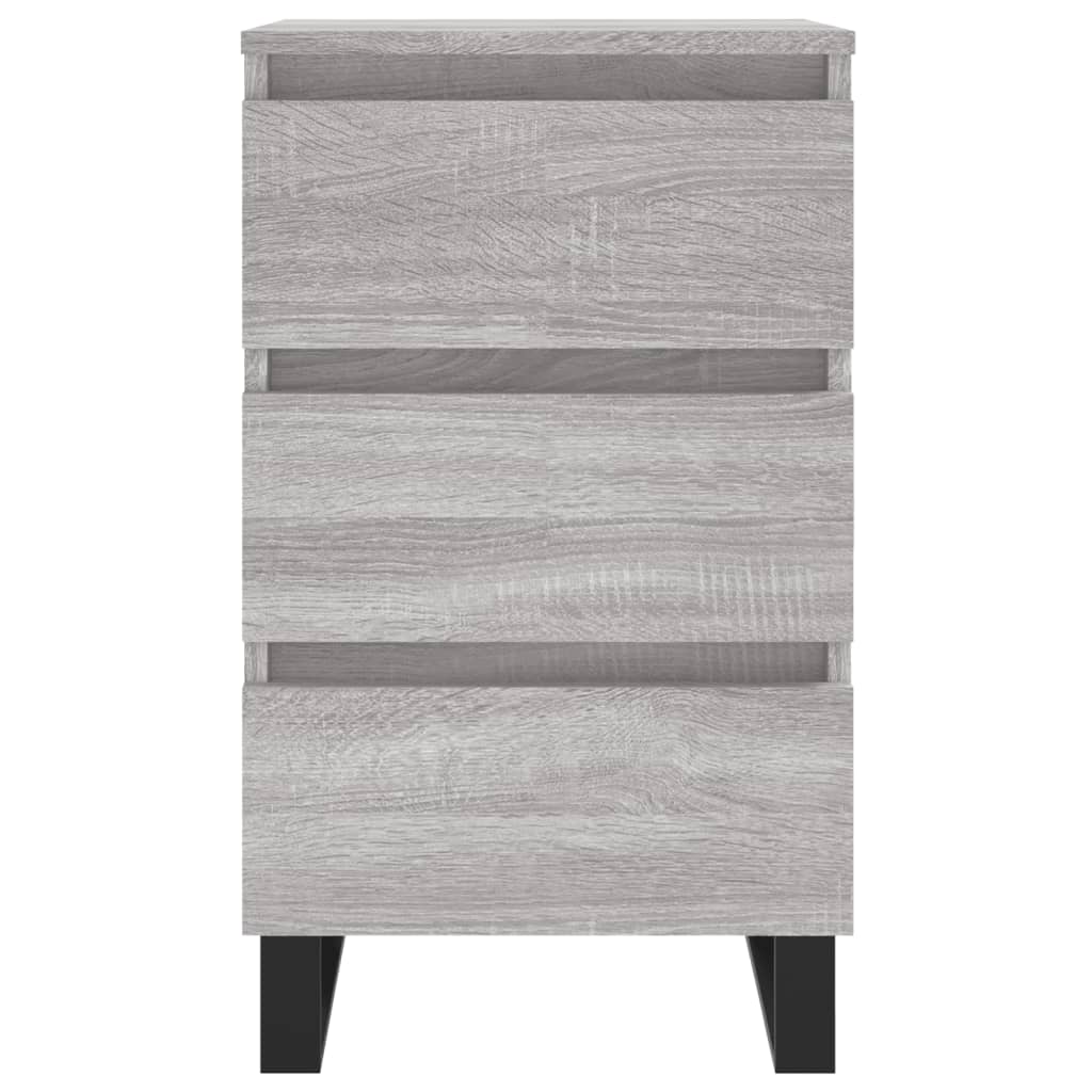 Bedside Cabinets 2 pcs Grey Sonoma 40x35x69 cm Engineered Wood