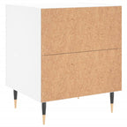 Bedside Cabinets 2 pcs White 40x35x47.5 cm Engineered Wood