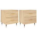 Bedside Cabinets 2 pcs Sonoma Oak 40x35x47.5 cm Engineered Wood