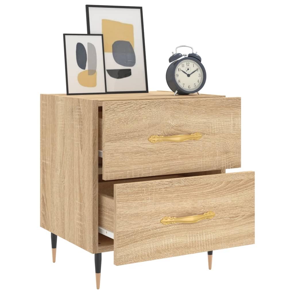 Bedside Cabinets 2 pcs Sonoma Oak 40x35x47.5 cm Engineered Wood