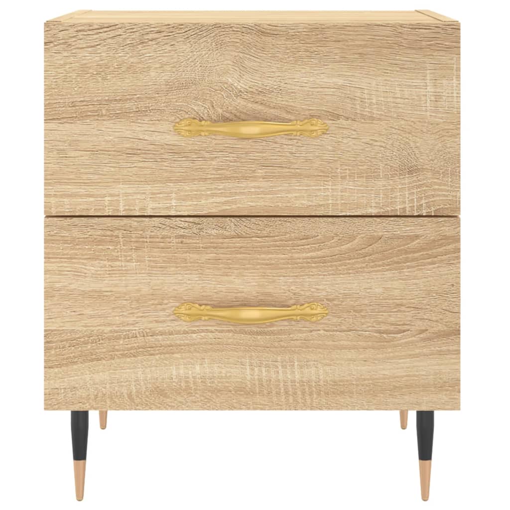 Bedside Cabinets 2 pcs Sonoma Oak 40x35x47.5 cm Engineered Wood