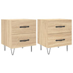 Bedside Cabinets 2 pcs Sonoma Oak 40x35x47.5 cm Engineered Wood