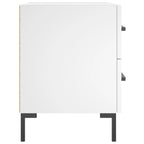 Bedside Cabinet White 40x35x47.5 cm Engineered Wood