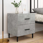 Bedside Cabinets 2 pcs Concrete Grey 40x35x47.5 cm Engineered Wood