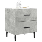 Bedside Cabinets 2 pcs Concrete Grey 40x35x47.5 cm Engineered Wood