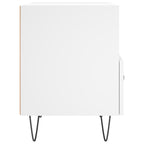 Bedside Cabinet White 40x35x47.5 cm Engineered Wood
