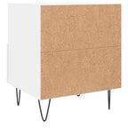 Bedside Cabinet White 40x35x47.5 cm Engineered Wood