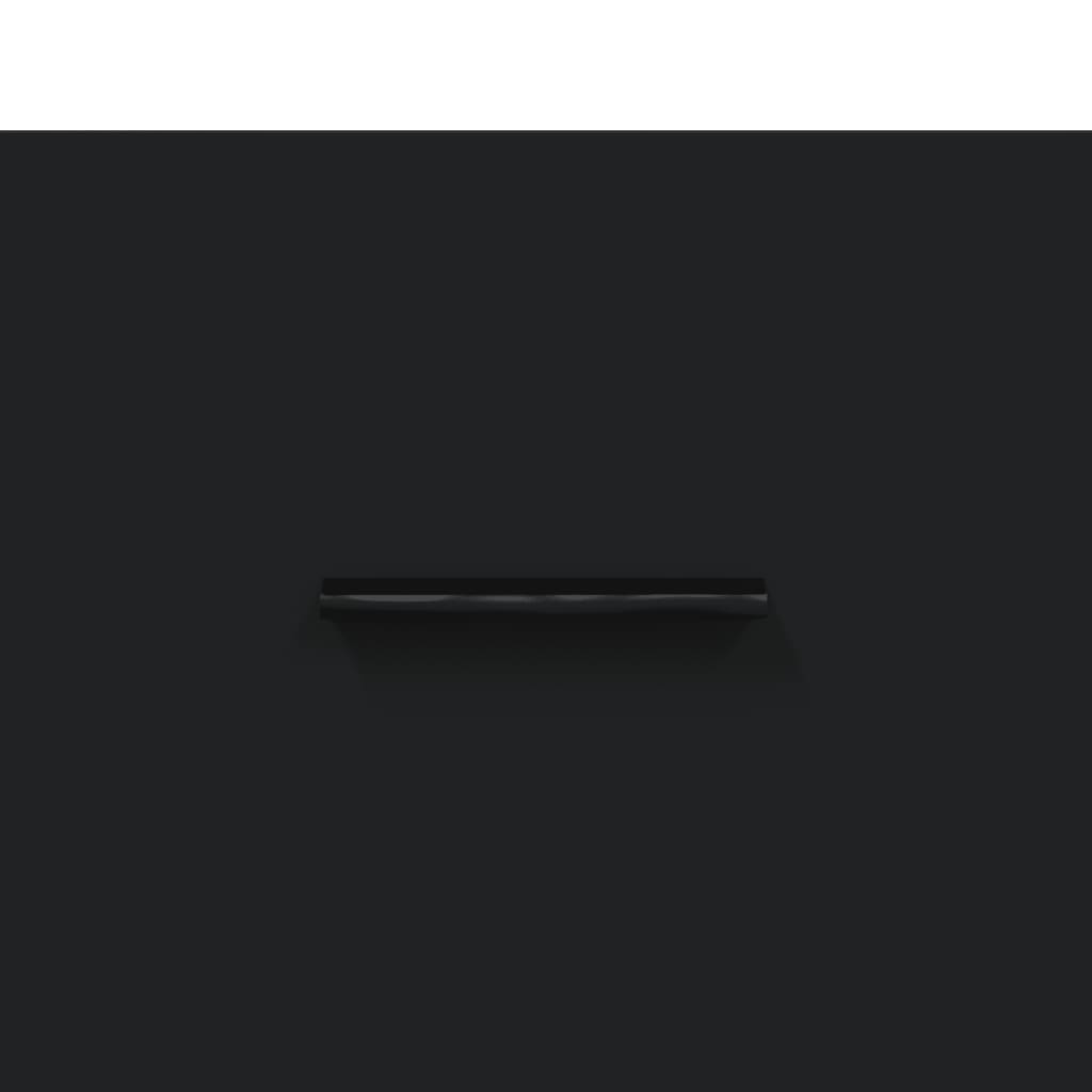 Bedside Cabinets 2 pcs Black 40x35x47.5 cm Engineered Wood