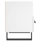 Bedside Cabinet White 40x35x47.5 cm Engineered Wood