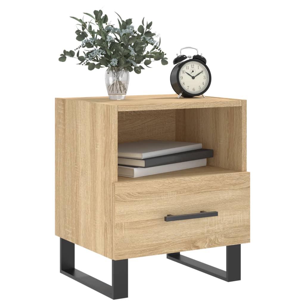 Bedside Cabinet Sonoma Oak 40x35x47.5 cm Engineered Wood