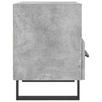Bedside Cabinet Concrete Grey 40x35x47.5 cm Engineered Wood