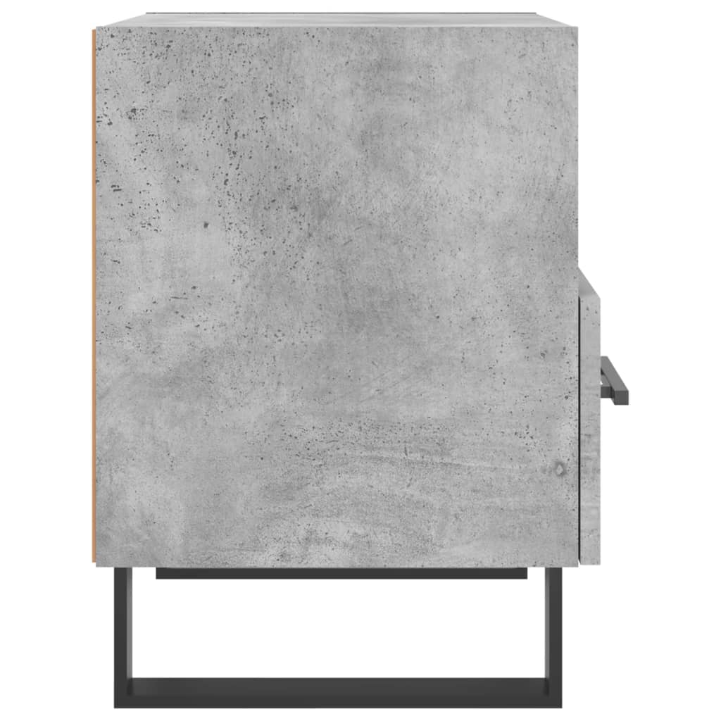 Bedside Cabinet Concrete Grey 40x35x47.5 cm Engineered Wood