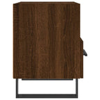 Bedside Cabinets 2 pcs Brown Oak 40x35x47.5 cm Engineered Wood