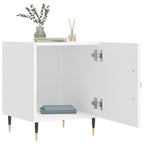 Bedside Cabinets 2 pcs White 40x40x50 cm Engineered Wood