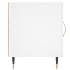 Bedside Cabinets 2 pcs White 40x40x50 cm Engineered Wood